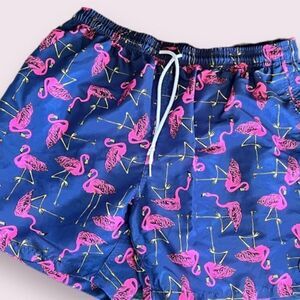 Men’s Flamingo Swim Shorts NWOT